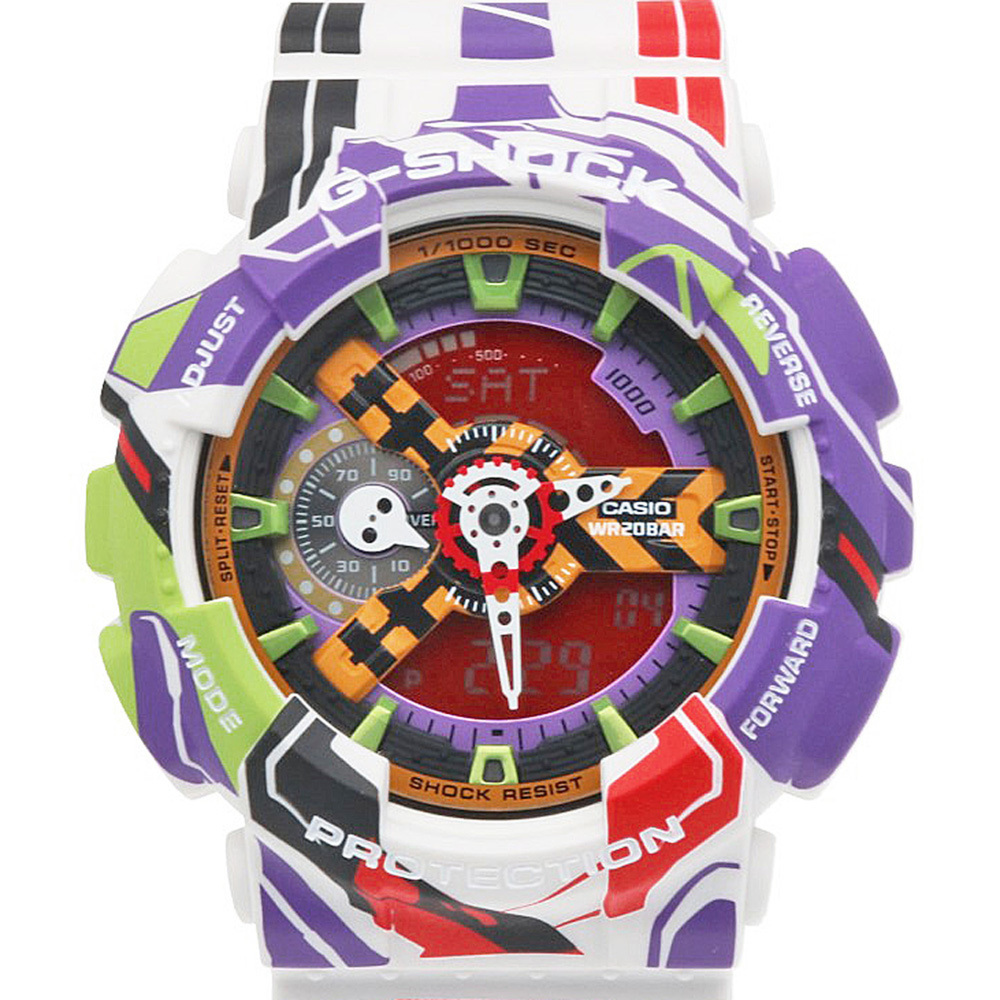 Casio G-Shock Evangelion Collaboration Watch GA-110EVA30-7AJR Stainless Steel...